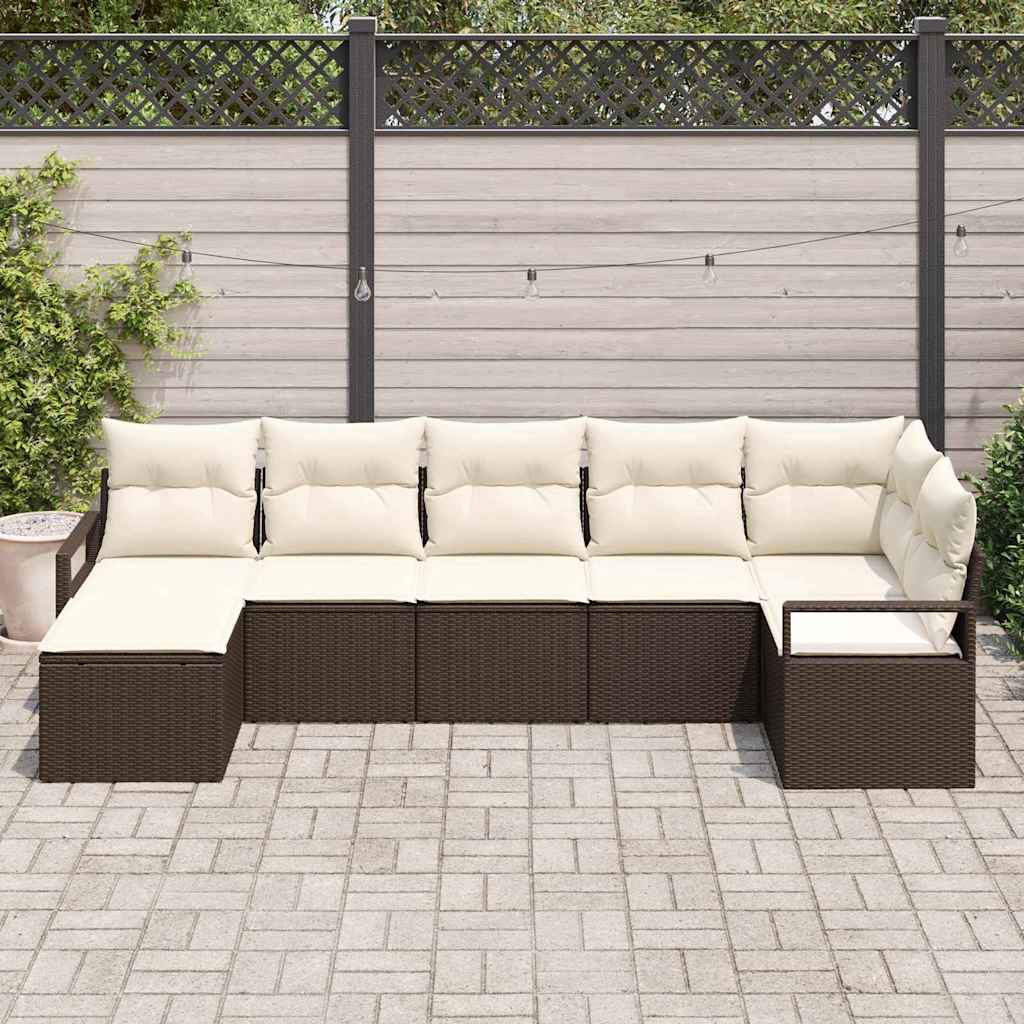 Tuin Sofa Set 8 Pcs Poly Riet