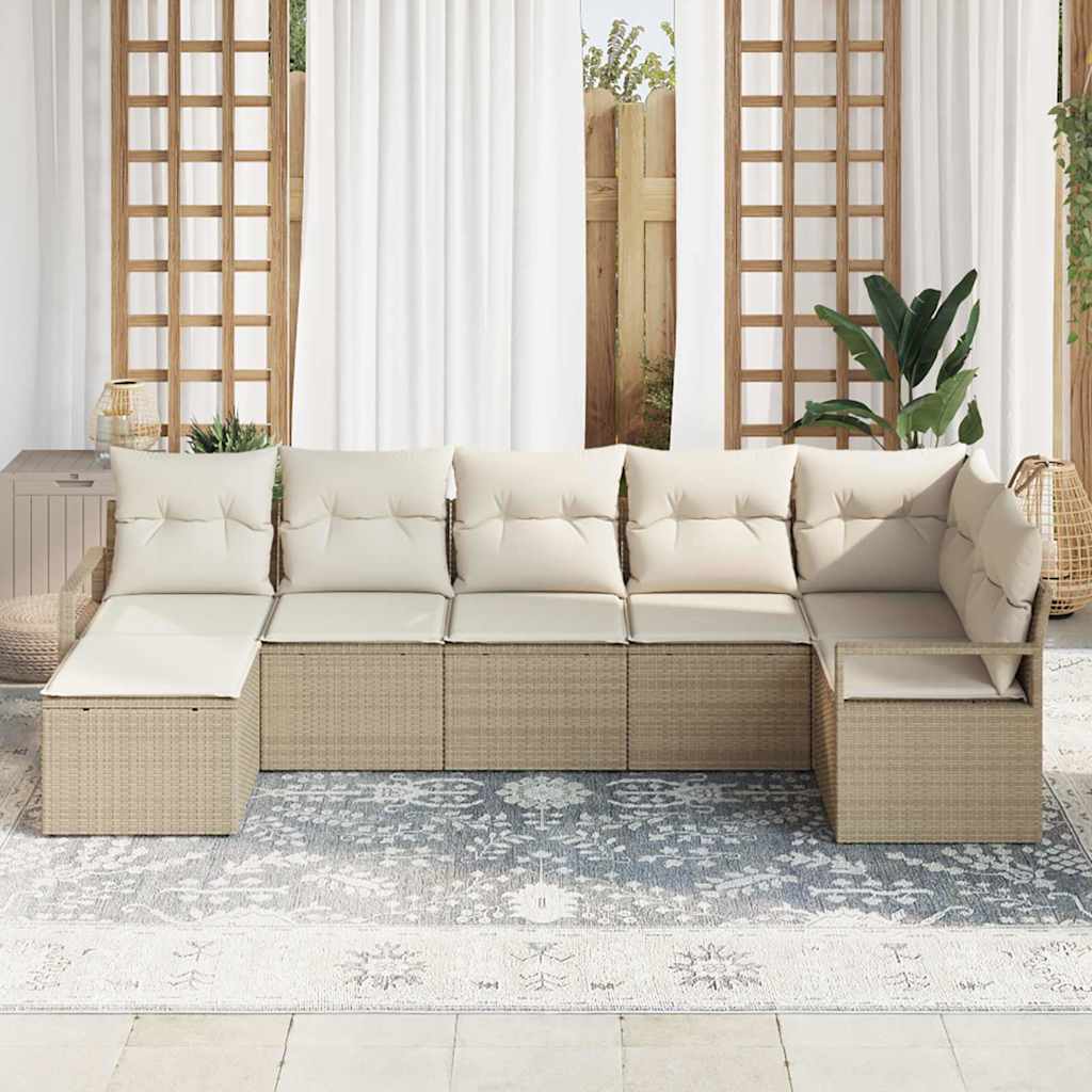 Tuin Sofa Set 8 Pcs Poly Riet