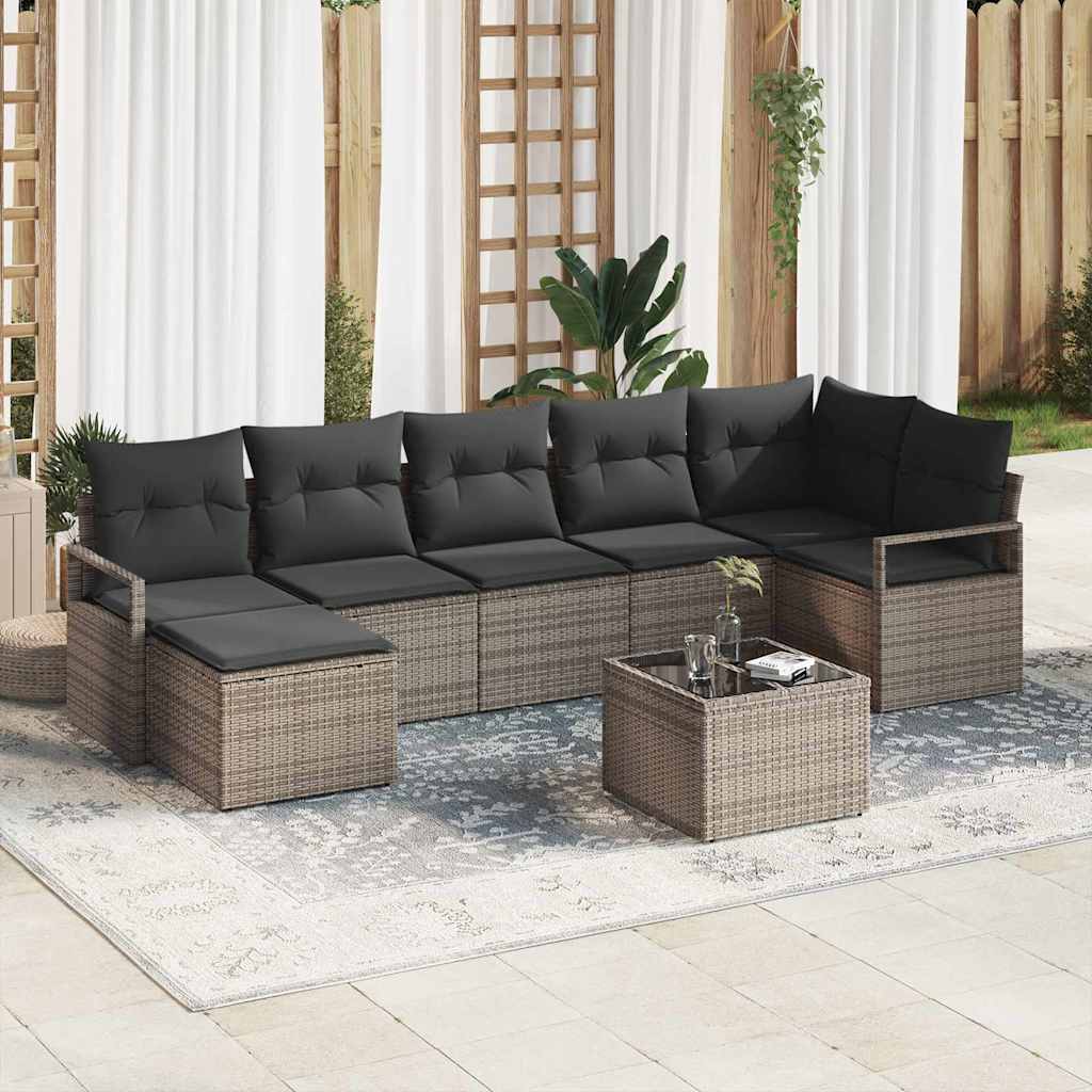 Tuin Sofa Set 8 Pcs Poly Riet