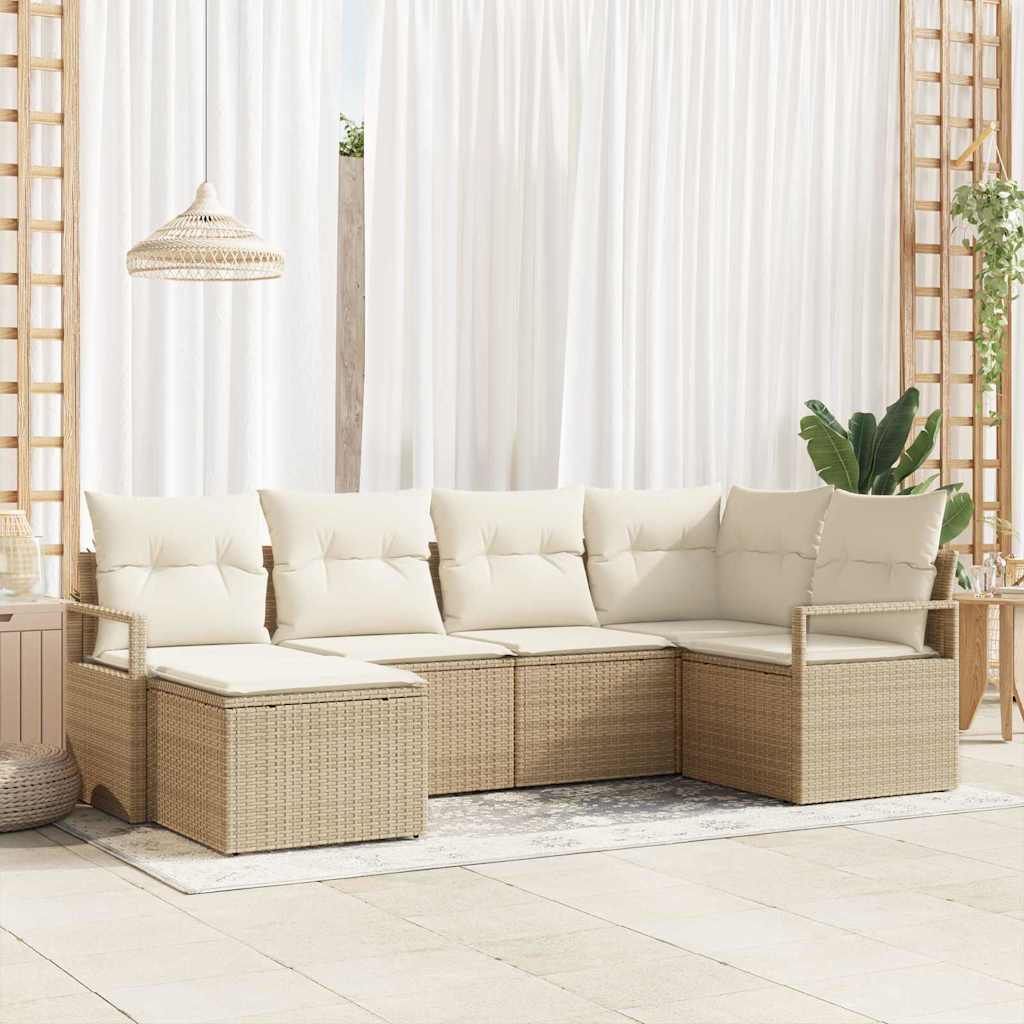 Tuin Sofa Set 8 Pcs Poly Riet
