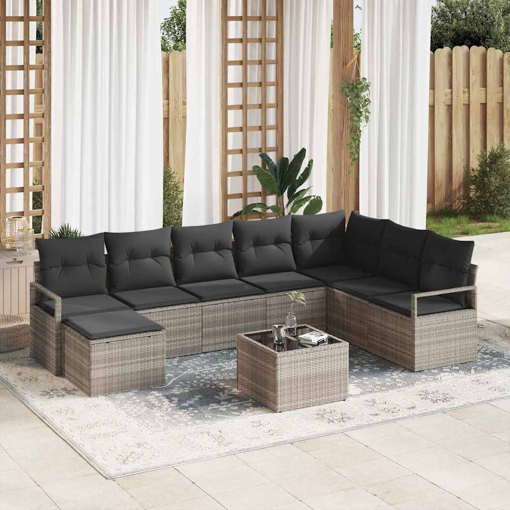 Tuin Sofa Set 8 Pcs Poly Riet