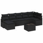 Tuin Sofa Set 8 Pcs Poly Riet