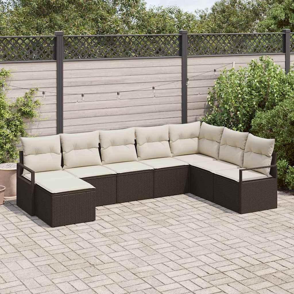 Tuin Sofa Set 9 Pcs Poly Riet