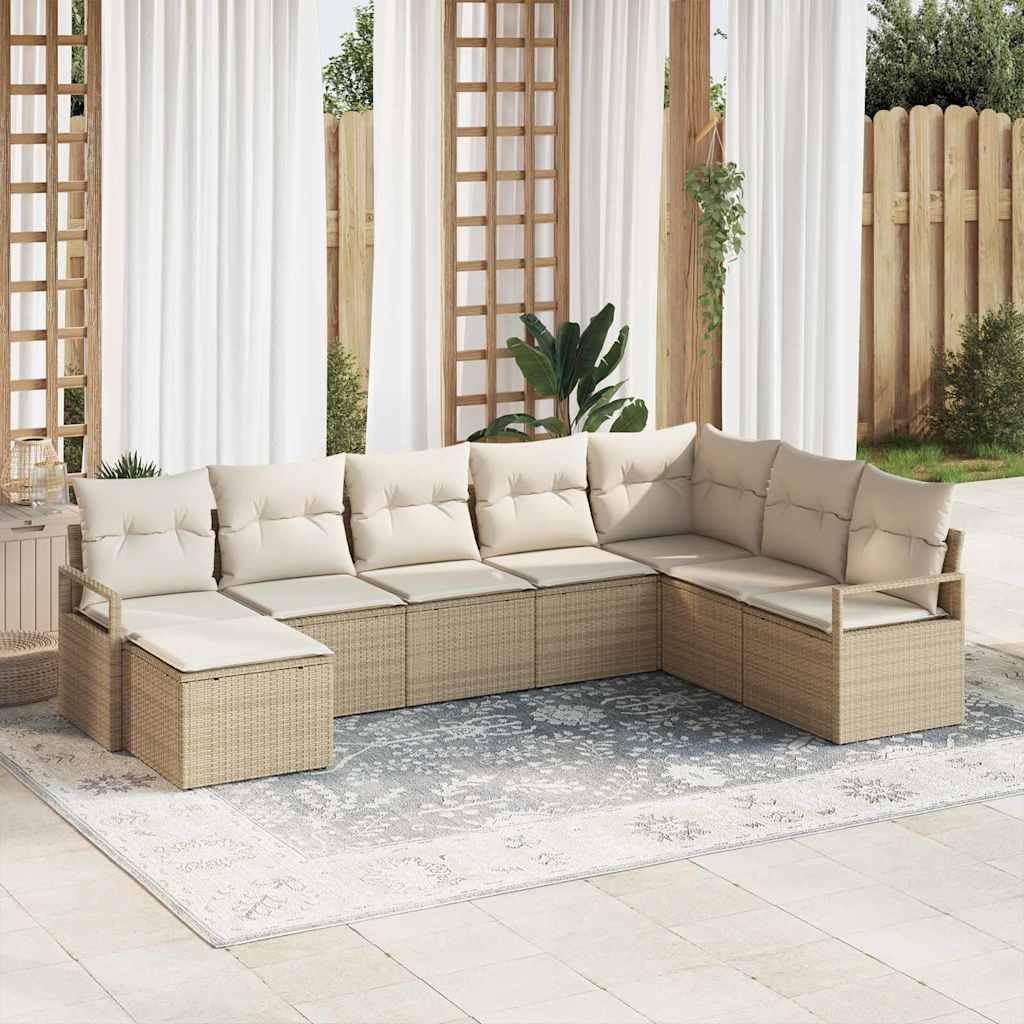 Tuin Sofa Set 9 Pcs Poly Riet