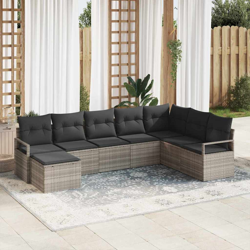 Tuin Sofa Set 9 Pcs Poly Riet