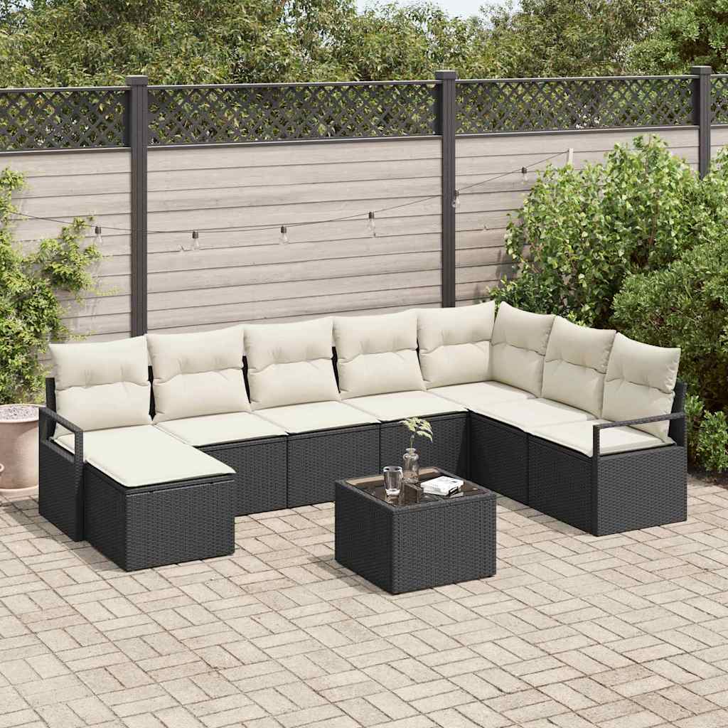 Tuin Sofa Set 9 Pcs Poly Riet
