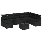 Tuin Sofa Set 9 Pcs Poly Riet