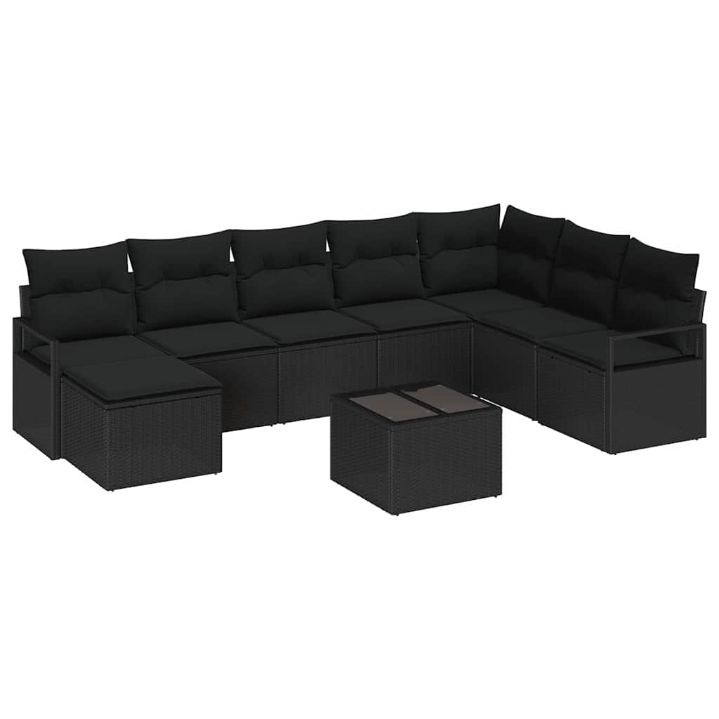 Tuin Sofa Set 9 Pcs Poly Riet