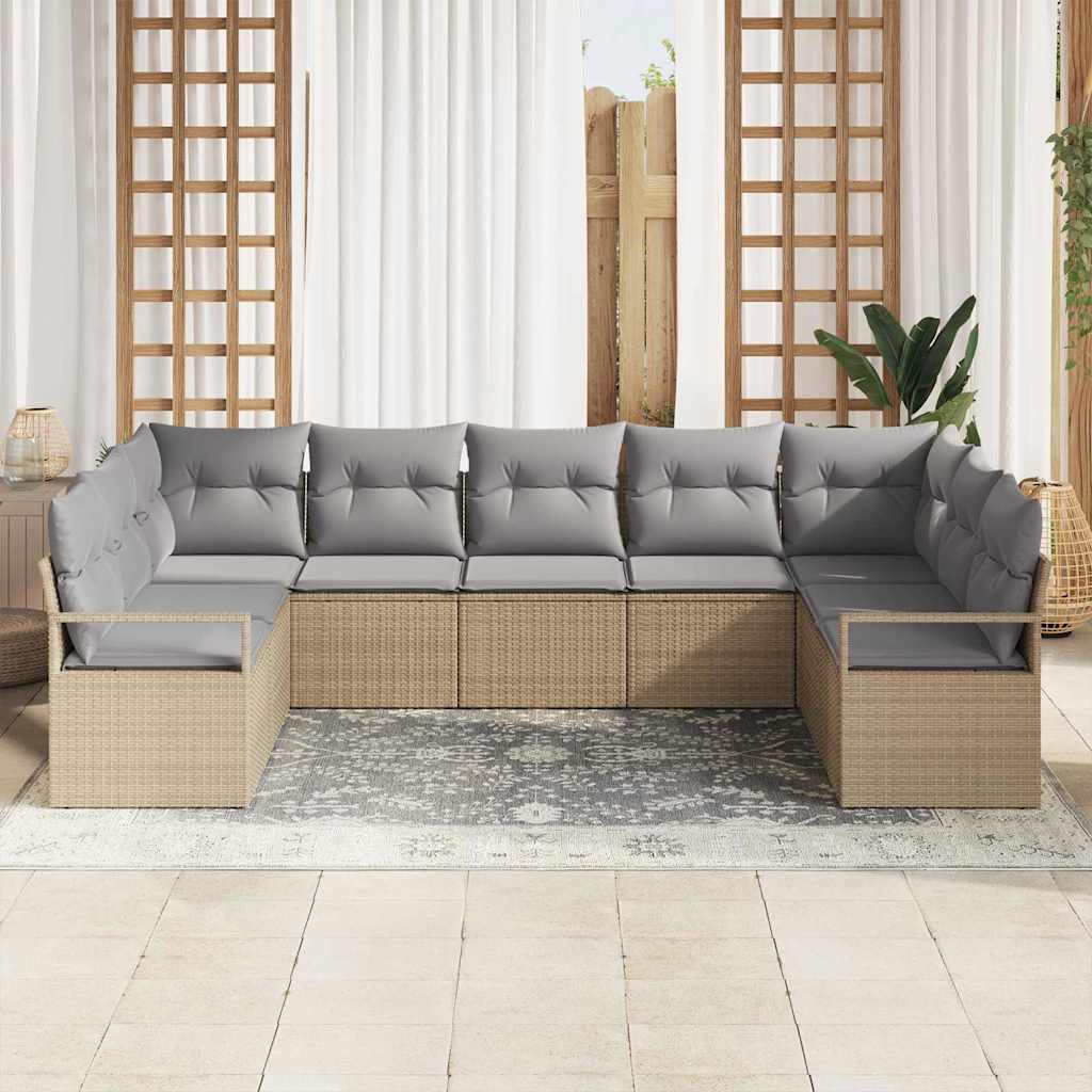 Tuin Sofa Set 7 Pcs Poly Riet