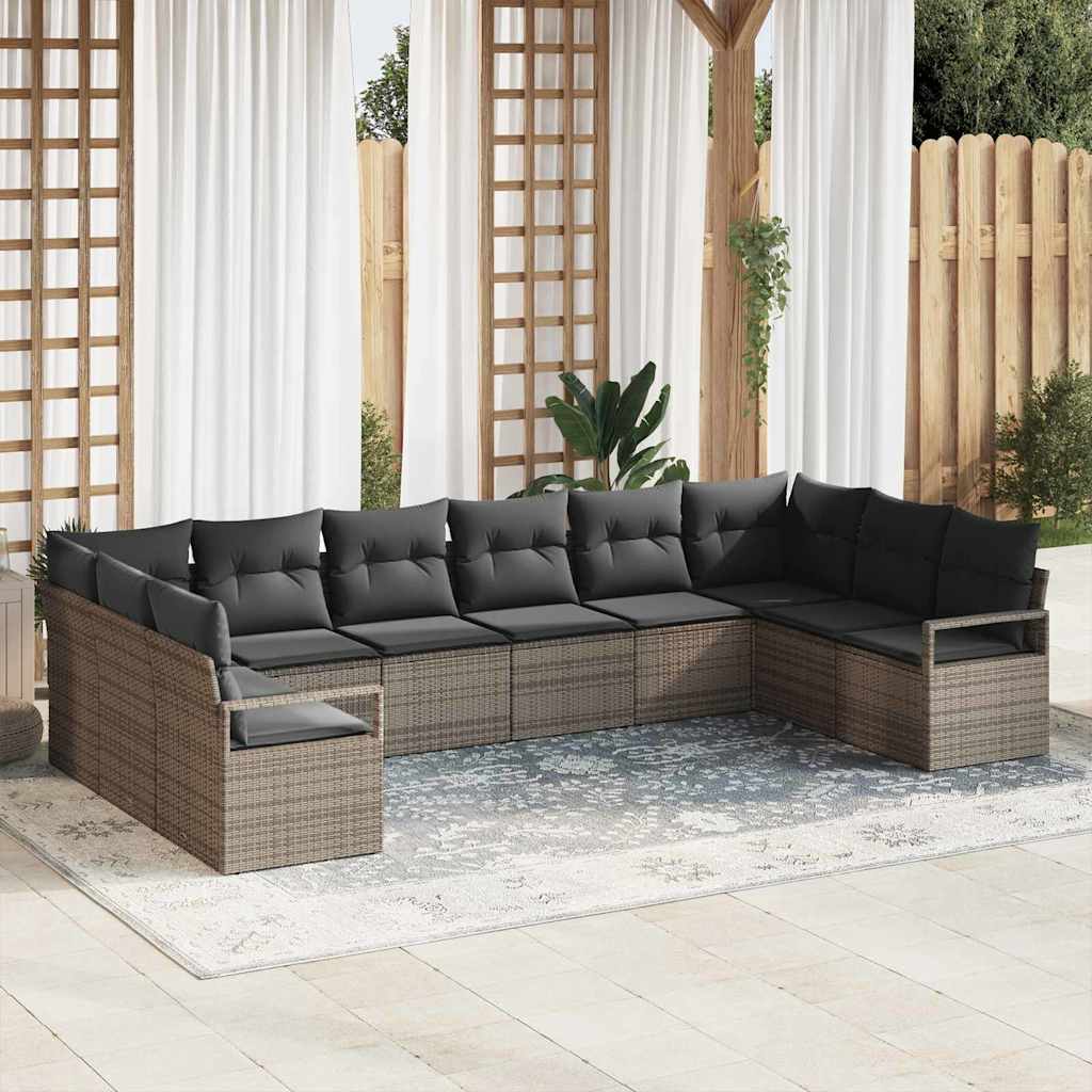 Tuin Sofa Set 10 Pcs Poly Riet