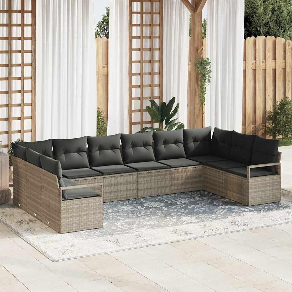 Tuin Sofa Set 10 Pcs Poly Riet