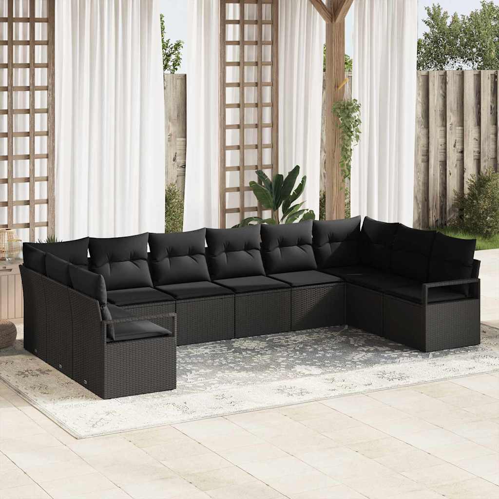Tuin Sofa Set 10 Pcs Poly Riet