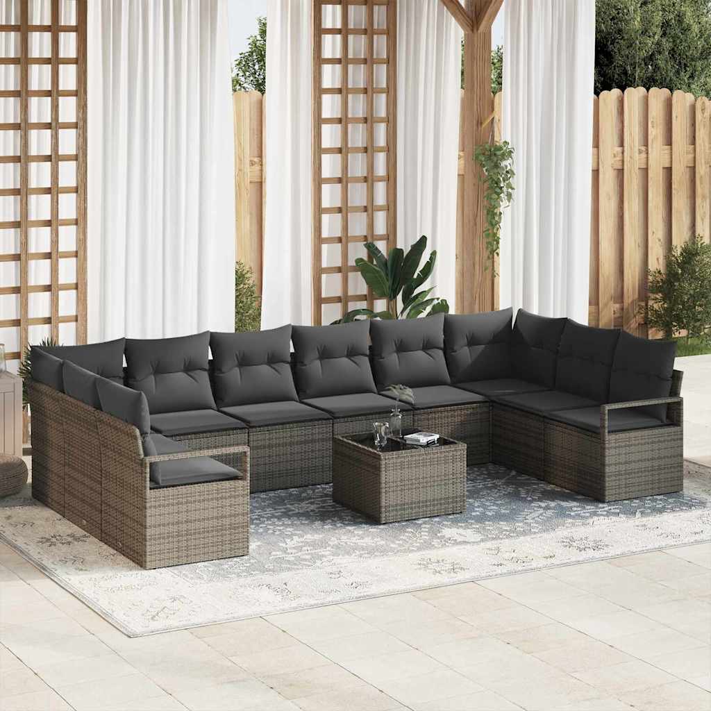 Tuin Sofa Set 10 Pcs Poly Riet