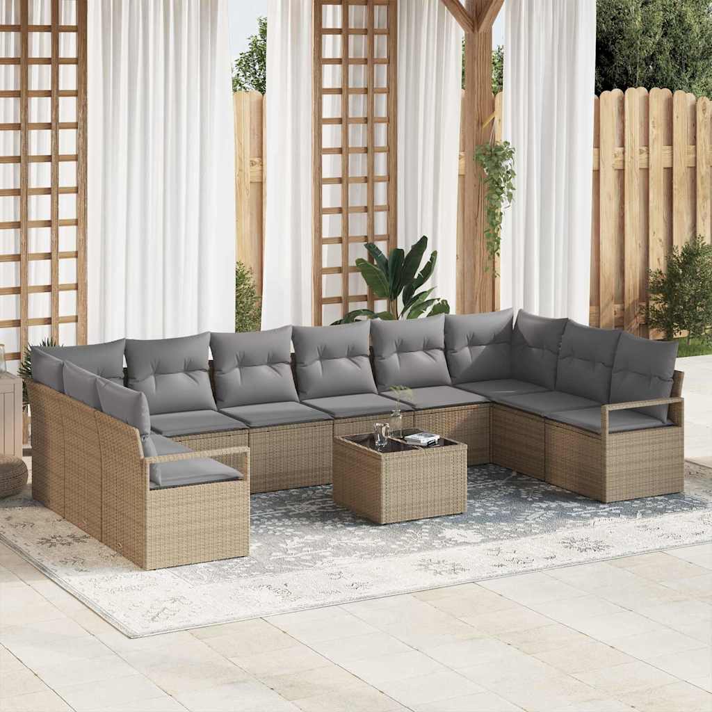 Tuin Sofa Set 10 Pcs Poly Riet