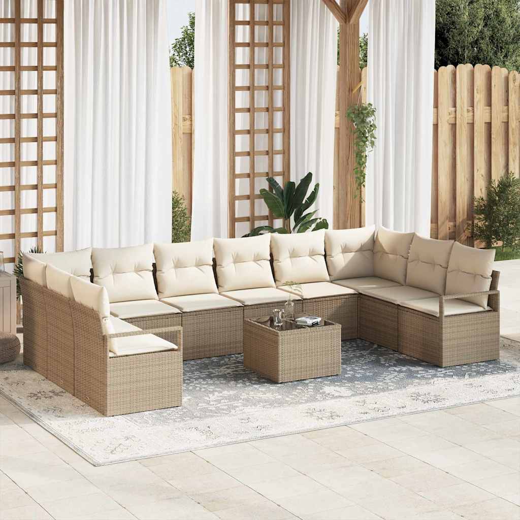 Tuin Sofa Set 10 Pcs Poly Riet