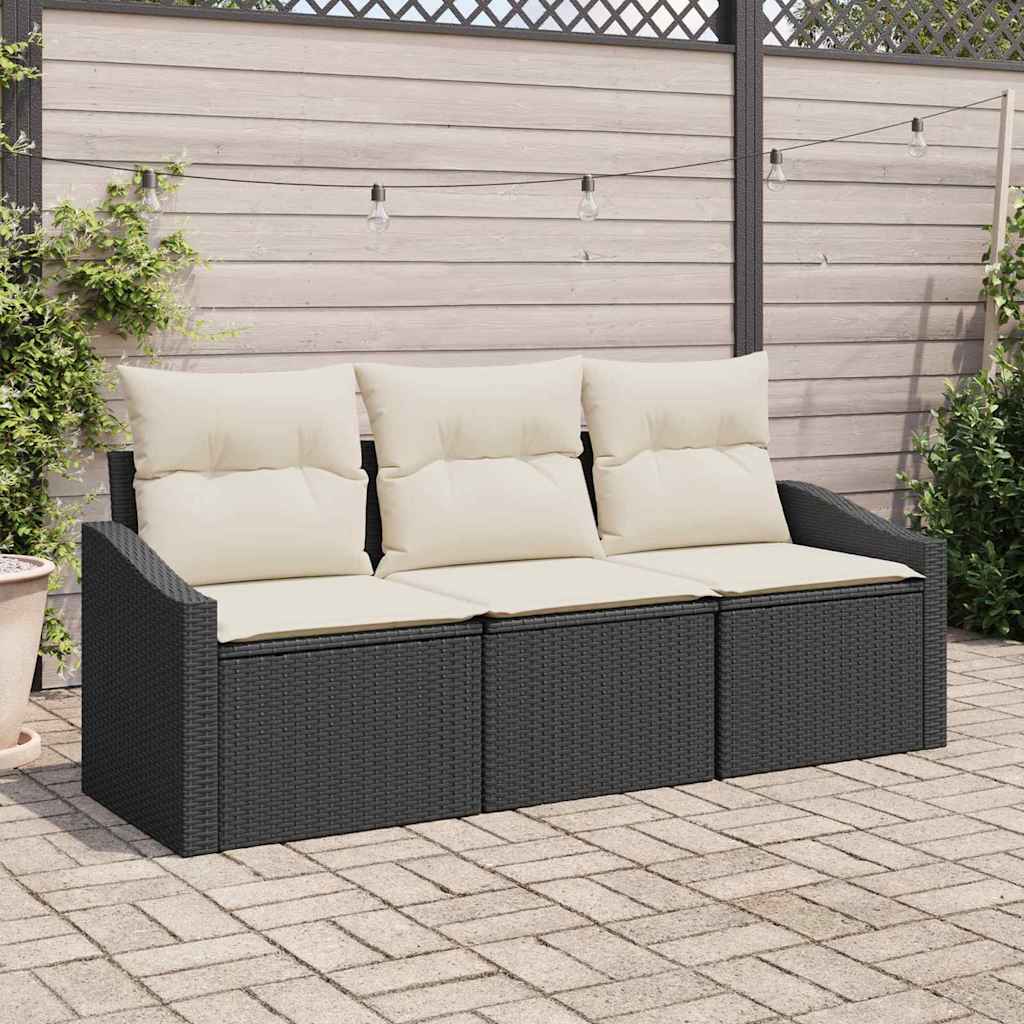 Tuin Sofa Set 3 Pcs Poly Riet