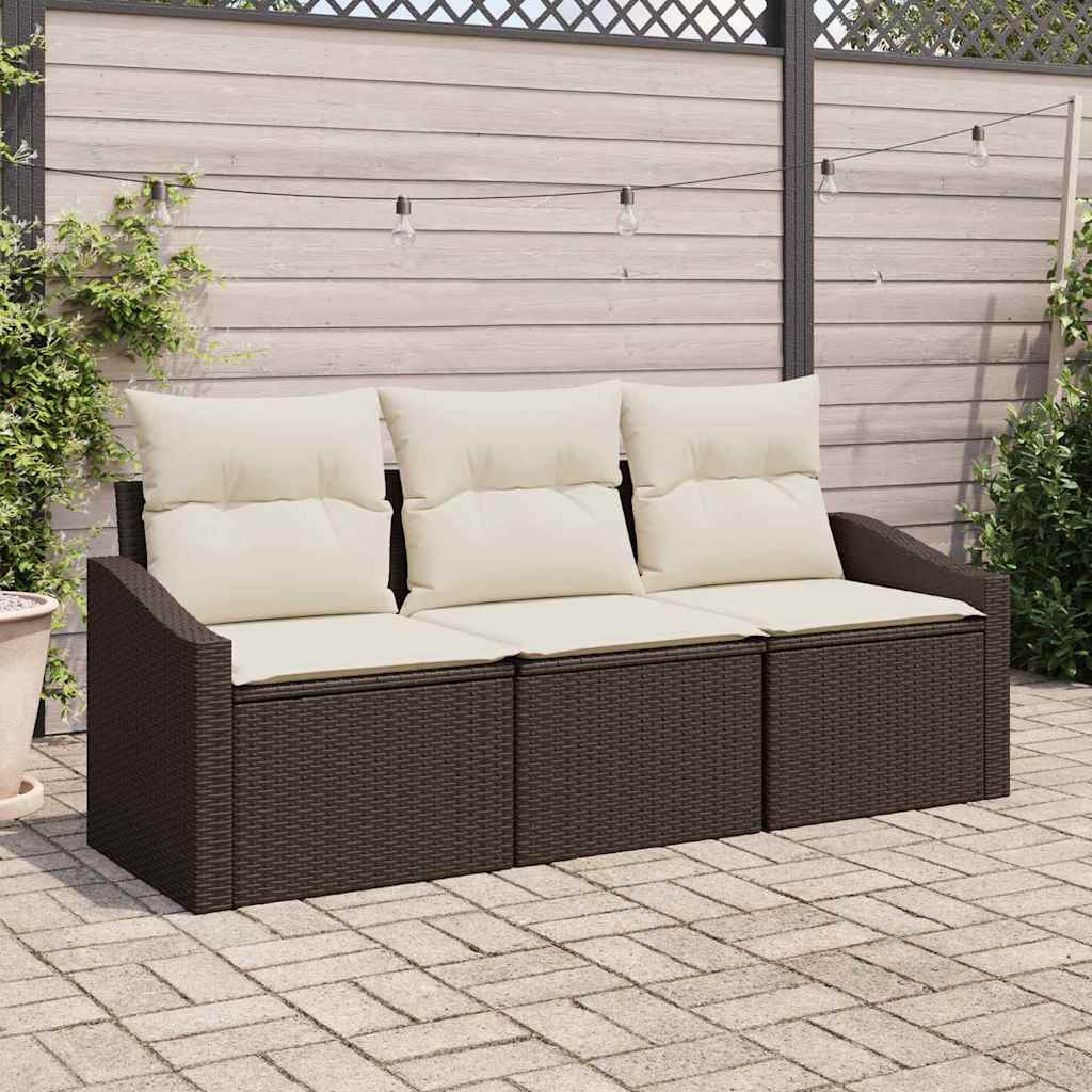 Tuin Sofa Set 3 Pcs Poly Riet