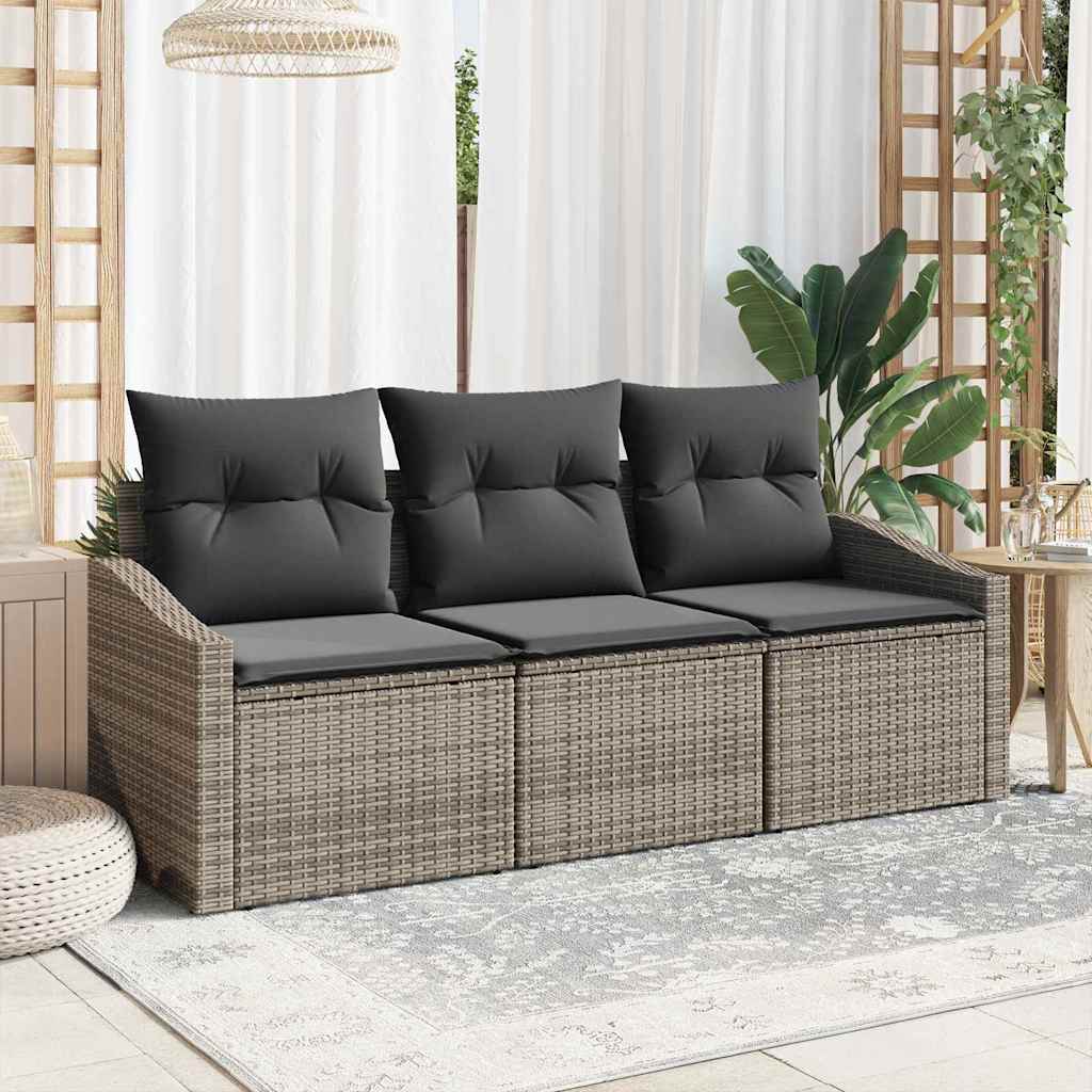 Tuin Sofa Set 3 Pcs Poly Riet
