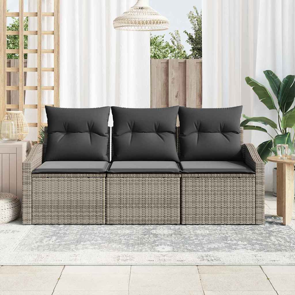 Tuin Sofa Set 3 Pcs Poly Riet