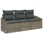 Tuin Sofa Set 3 Pcs Poly Riet