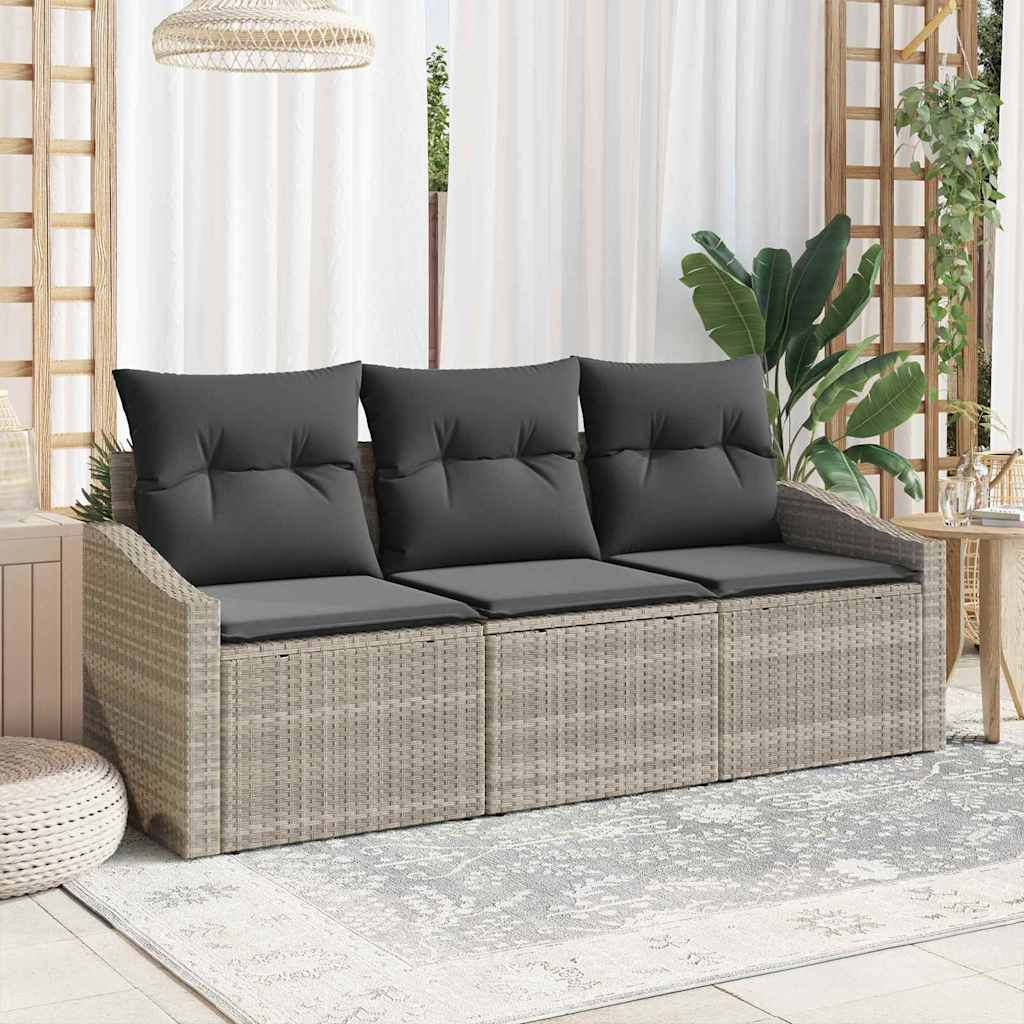 Tuin Sofa Set 3 Pcs Poly Riet