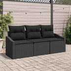 Tuin Sofa Set 3 Pcs Poly Riet