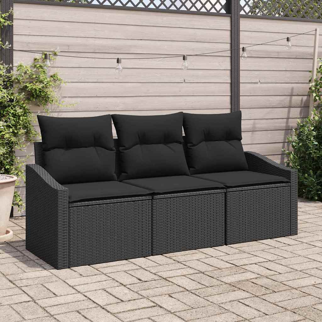 Tuin Sofa Set 3 Pcs Poly Riet