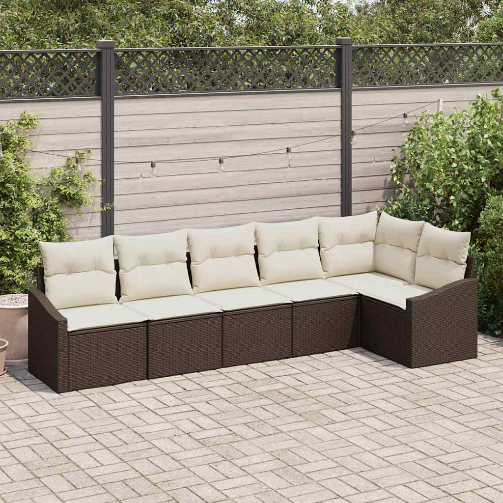 Tuin Sofa Set 7 Pcs Poly Riet