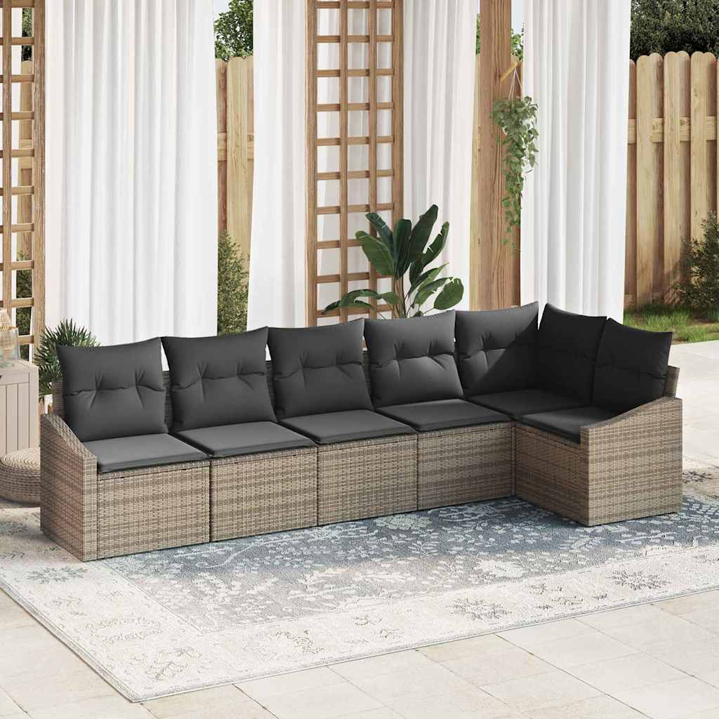 Tuin Sofa Set 7 Pcs Poly Riet