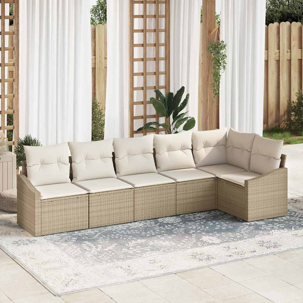 Tuin Sofa Set 7 Pcs Poly Riet