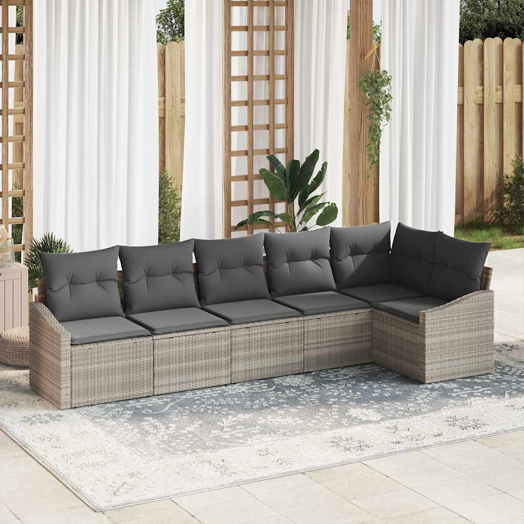 Tuin Sofa Set 7 Pcs Poly Riet