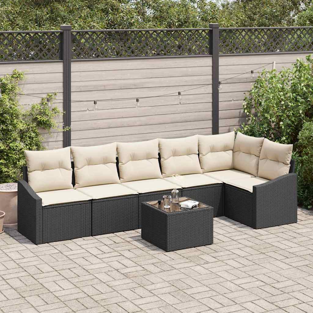 Tuin Sofa Set 7 Pcs Poly Riet