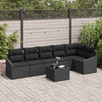 Tuin Sofa Set 7 Pcs Poly Riet