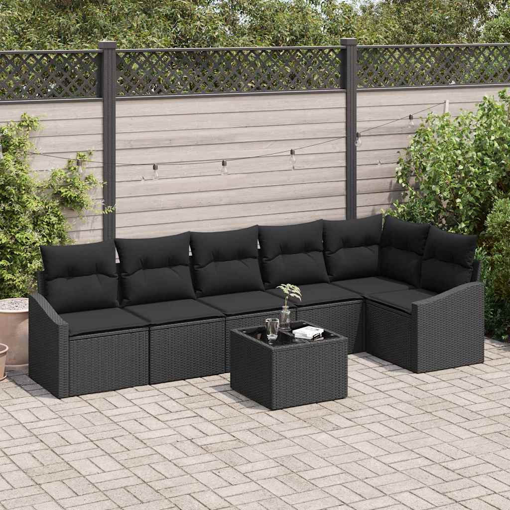 Tuin Sofa Set 7 Pcs Poly Riet
