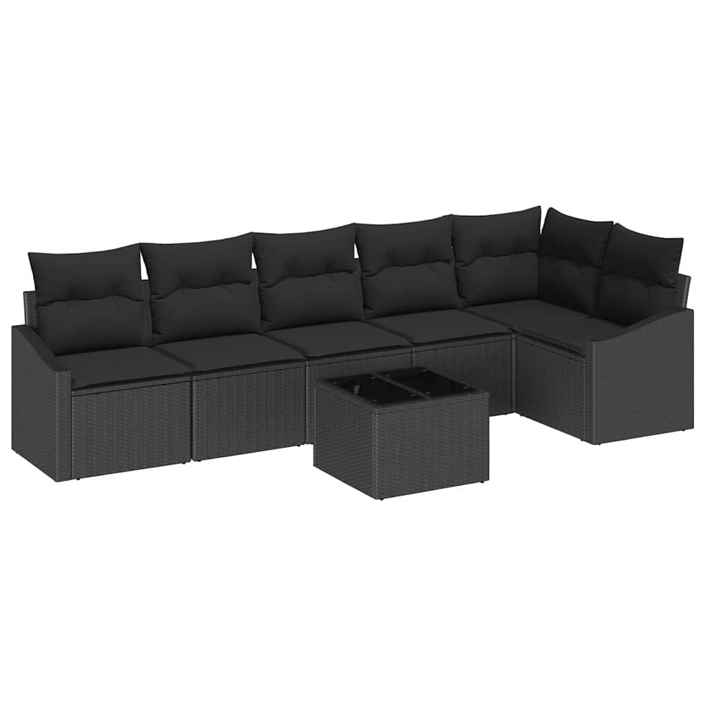 Tuin Sofa Set 7 Pcs Poly Riet