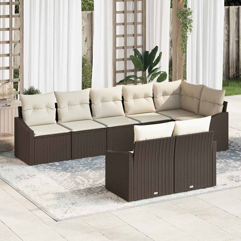 Tuin Sofa Set 9 Pcs Poly Riet