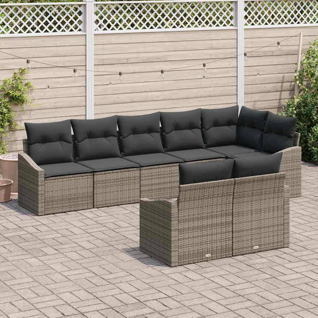 Tuin Sofa Set 9 Pcs Poly Riet