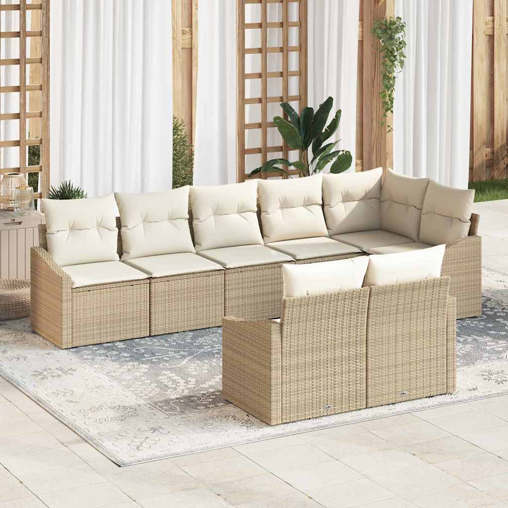 Tuin Sofa Set 9 Pcs Poly Riet