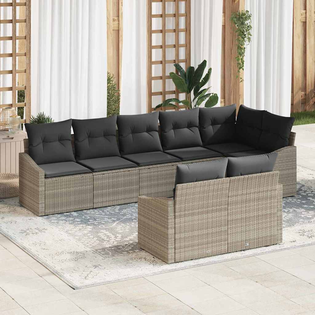 Tuin Sofa Set 9 Pcs Poly Riet