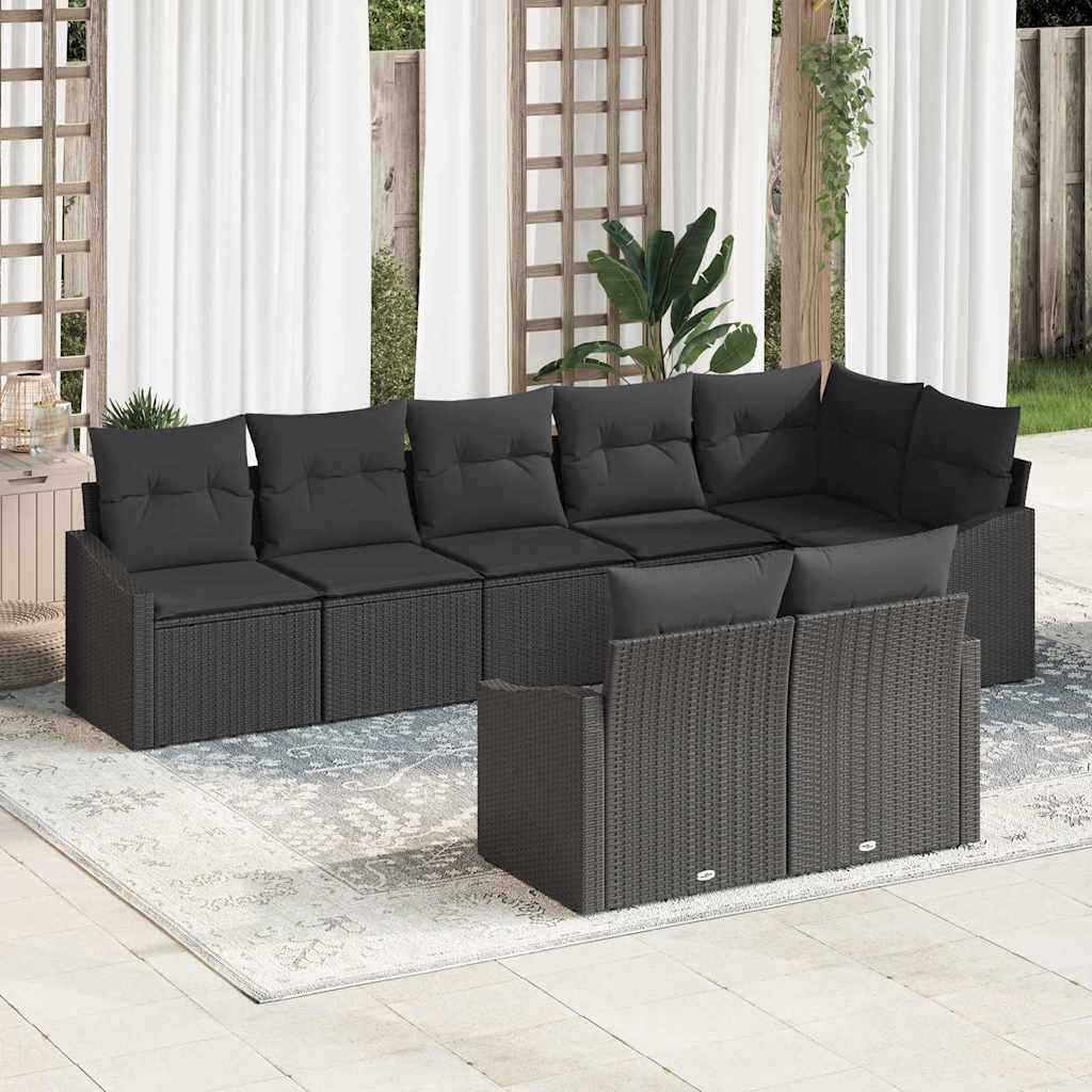 Tuin Sofa Set 9 Pcs Poly Riet