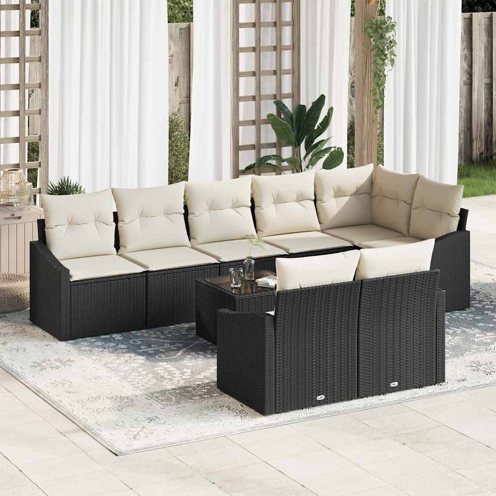 Tuin Sofa Set 9 Pcs Poly Riet