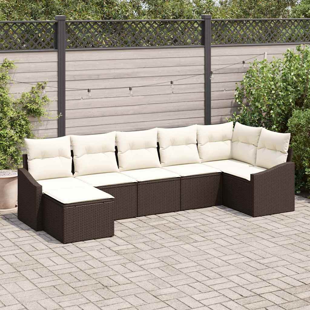 Tuin Sofa Set 8 Pcs Poly Riet