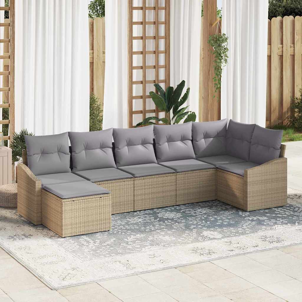 Tuin Sofa Set 8 Pcs Poly Riet
