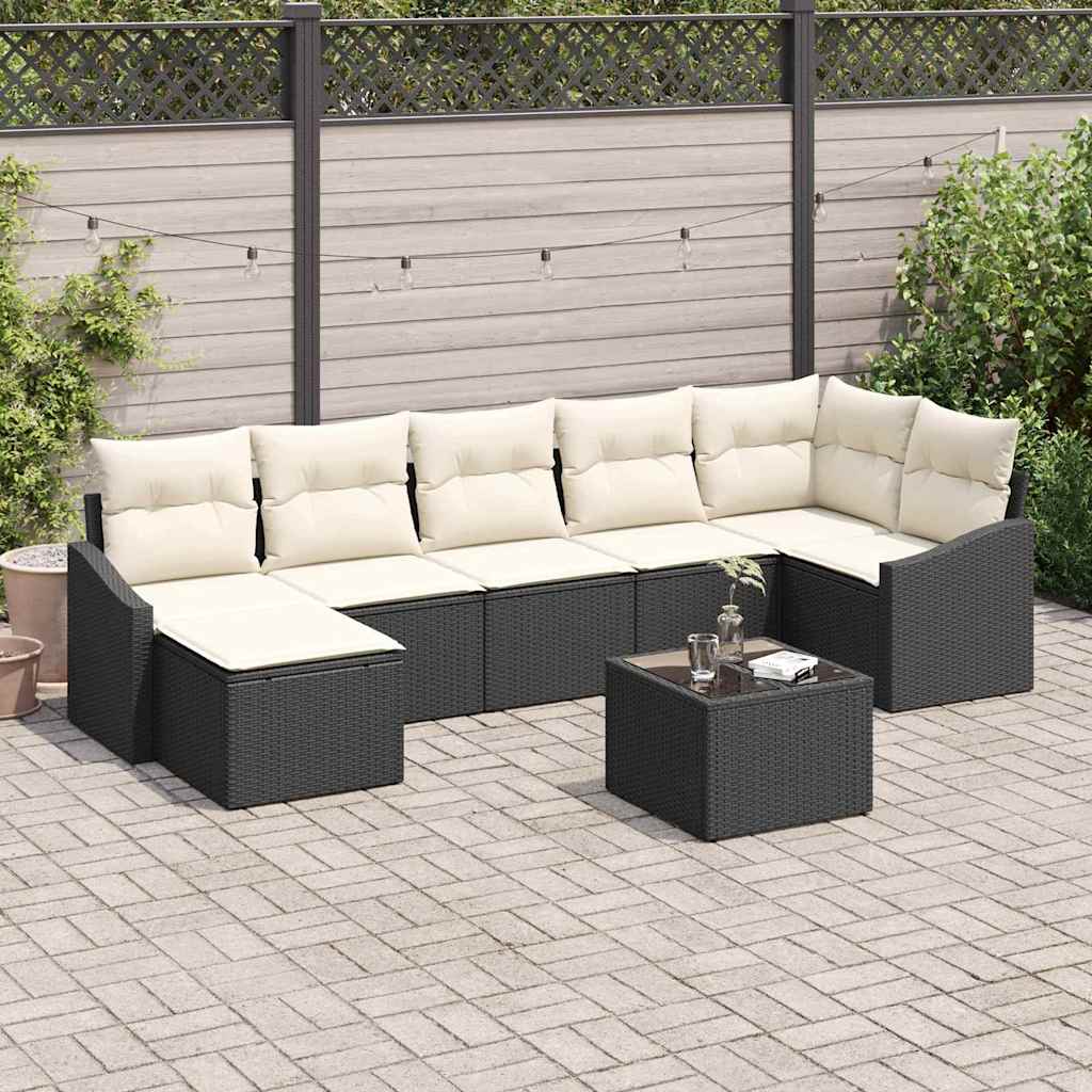 Tuin Sofa Set 8 Pcs Poly Riet