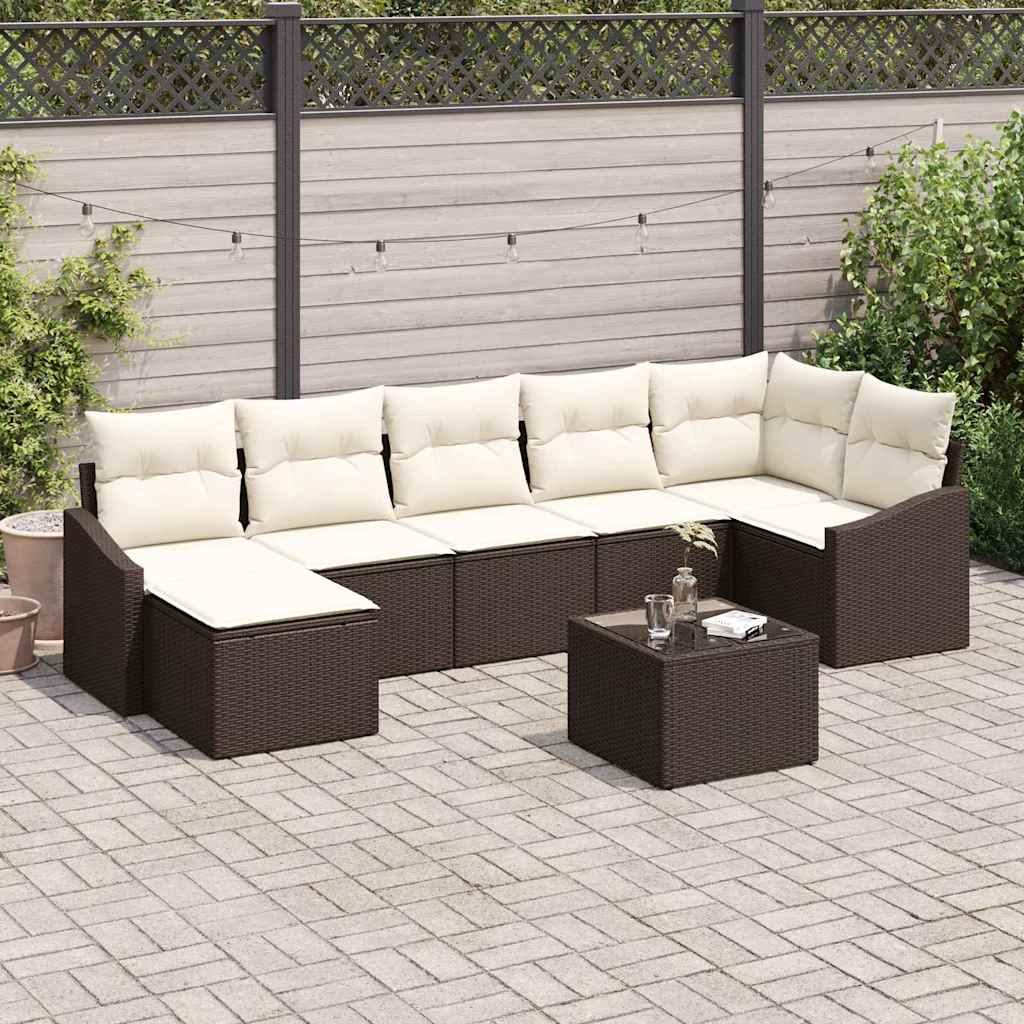 Tuin Sofa Set 8 Pcs Poly Riet