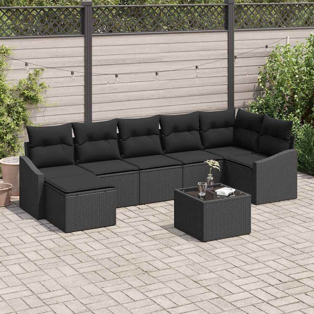 Tuin Sofa Set 8 Pcs Poly Riet