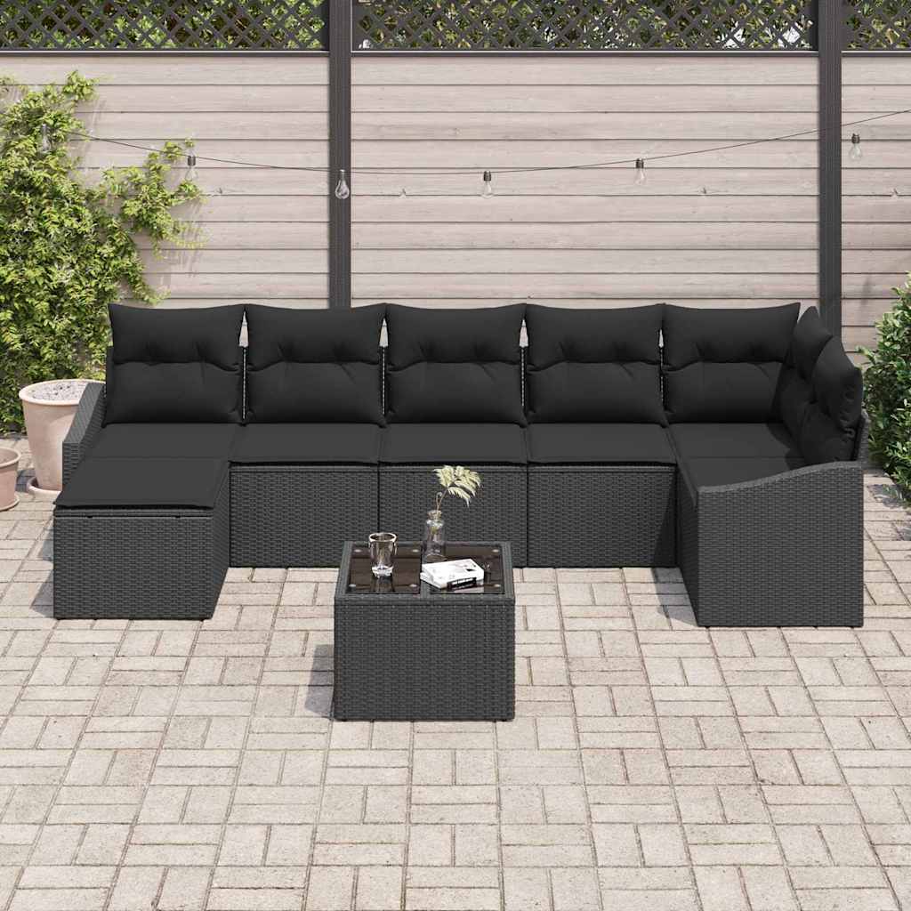 Tuin Sofa Set 8 Pcs Poly Riet