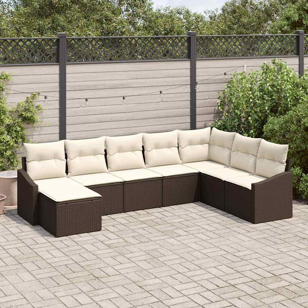Tuin Sofa Set 9 Pcs Poly Riet