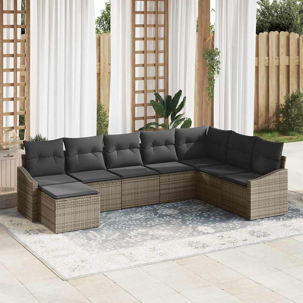 Tuin Sofa Set 9 Pcs Poly Riet