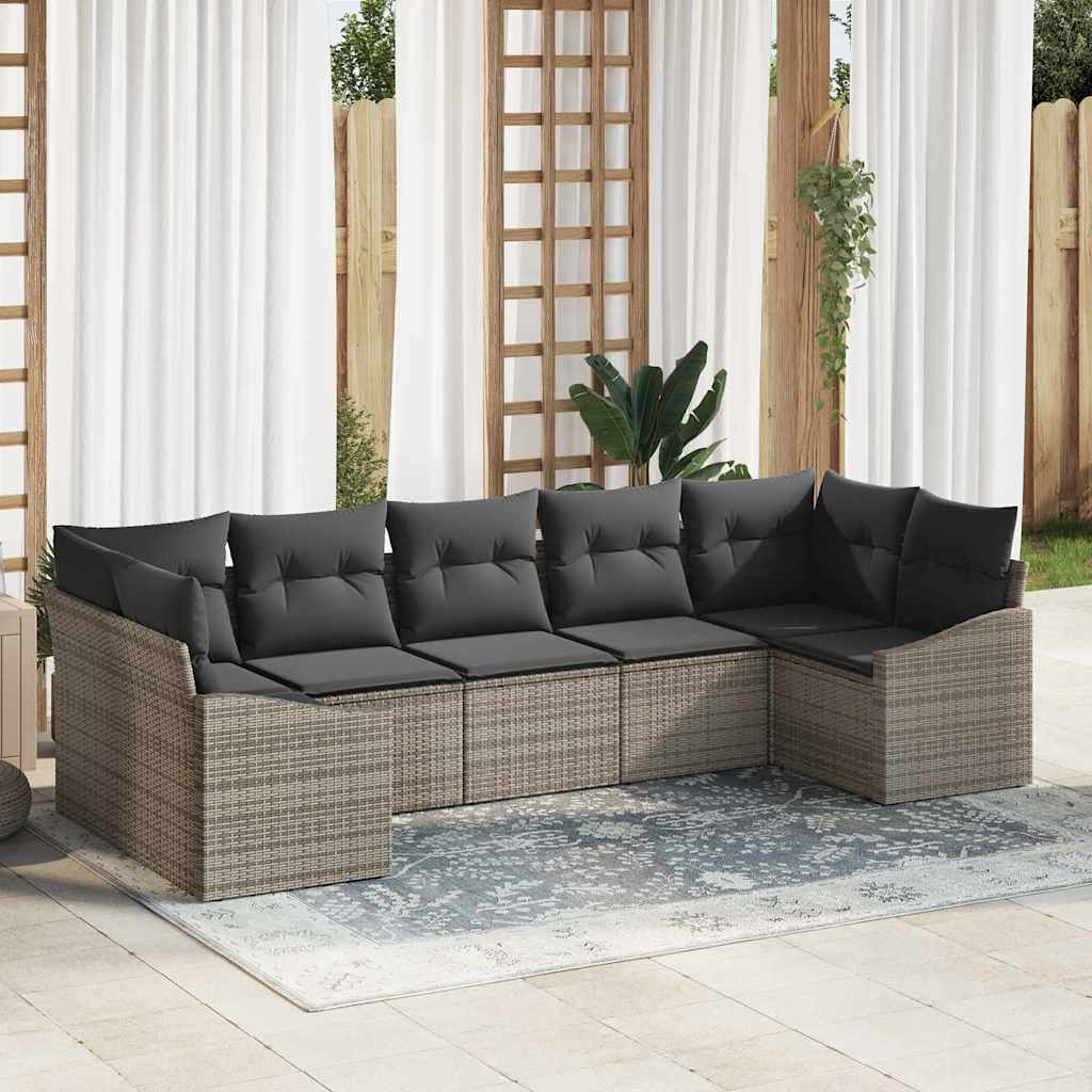 Tuin Sofa Set 7 Pcs Poly Riet
